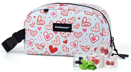 Cerbonny Freezable Snack Bag, Mini Cool Bag with Ice Packs | Insulated, perfect for office, school & travel. Great for yogurt, fruit snacks and drinks. Suitable for adults/kids