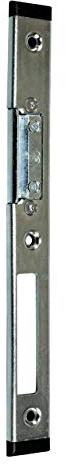 GU Secury Haustür Schließblech mit AT-Stück Rechts 232x24x6mm für Profil Euronut 7/8 (Stahl, verzinkt, Silber)