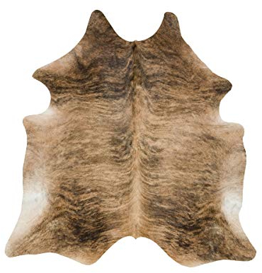 vip-leather Teppich aus Kuhfell, Größe Circa 180 x 180 cm, Premium - Qualität (Brindle)