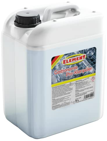 Element Klarspüler für gewerbliche Spülmaschinen flüssig 5 Liter Maschinenspülmittel Profi für gewerbliche Spülmaschinen Geschirrspülmittel Maschinenklarspüler