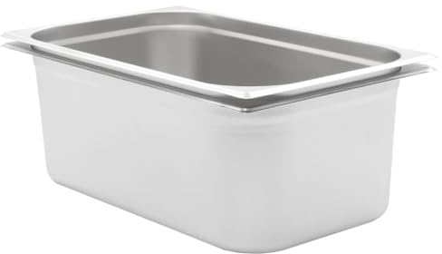 vidaXL 2x Gastronormbehälter GN-Behälter Gastronorm Edelstahl GN 1/1 200 mm