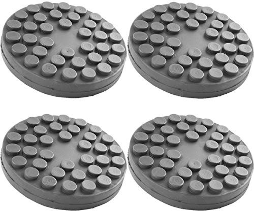 JOMAFA - JUEGO DE 4 TACOS DE GOMA PARA ELEVADORES DE COCHE DE 145 mm DIAMETRO UNIVERSAL PARA ELEVADORES RAVAGLIOLI, SPACE, OMCN, BRADBURY ENTRE OTRAS MARCAS