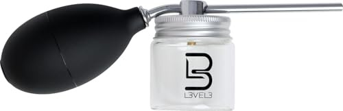 Level 3 Hair Fiber Applicator - Precision Usage for Barbers - Simple to Use, Black