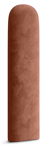 Muralo - Paneles ovalados acolchados para cabecero de cama, para decoración de pared, para dormitorio o salón, como cojines lumbares, modernos (rosa envejecido, 20 x 100 cm)