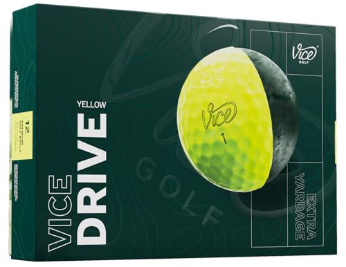 Vice Drive Golf Balls (2025 Model) (Yellow)
