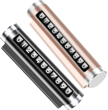 SWOOMEY 2pcs Temporary Parking Stop Flip Phone for Dashboard Auto Accessories Vehicle Parking Disk