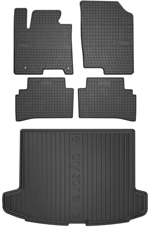 MOTOS Set de Alfombrillas de Goma y Alfombrillas de Maletero para Hyundai Tucson IV Desde 2020 Mejora la Comodidad de Tus Viajes con la Alfombrilla Antideslizante para Coche ElToro- Alfombrillas para