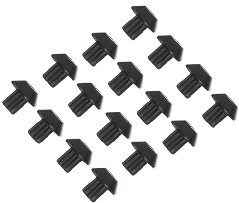 OUNONA Grille Gazinière 48 Pièces de Pieds en Caoutchouc Noir, Accessoire de Brûleur pour Prévenir le Basculement et Assurer une Cuisson Uniforme