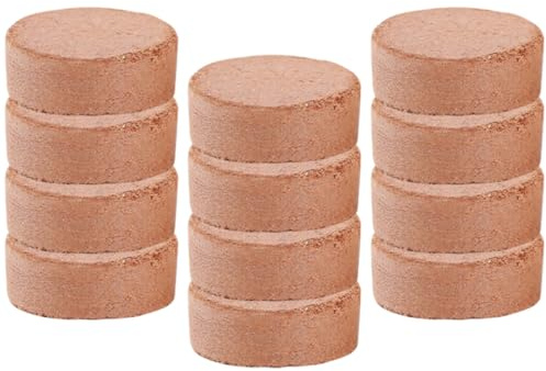 SEWACC 60 Blocs de Sol Nutritif en Fibre Végétale Marron, Facile à Utiliser, pour Semis en Intérieur et Extérieur, Pack de 60 Pièces