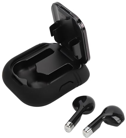 Generic Bluetooth-hörlurar Smart Watch HD Multifunktionell NFC-sportklocka med Stor Skärm för, Bra Partner för Män Kvinnor (Svart stål)