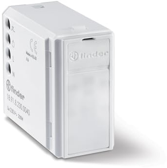 Finder Rilevatore di Movimento ad Incasso Tipo 18.91. Adattabile a qualsiasi ambiente con range di rilevamento 110°. Programmazione standard. Versione colore Bianco