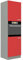 Küchen Hochschrank 60 Glanz Rot + Grau Küchenzeile Küchenblock Küche Rose Bianca