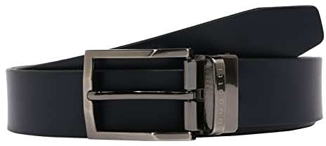 bugatti Men's Reversible Belt 3.5 W105 Multi Dark Blue - kürzbar