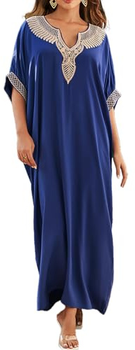 L-Peach Femmes Broderie Caftan Surdimensionné Bohomian Kimono Vêtements de Nuit Biniki Couverture Ups Sarong Paréo