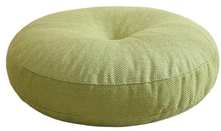 UJEDFHV Meditationskudde meditationskudde rund golvkudde 40 x 13 cm bekväm mångsidig tatami för utomhus inomhus yoga bäddsoffa (grön)