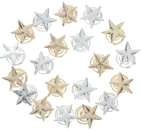 OKUMEYR 20 Stück Spiralhaarnadeln Sternform aus Legierung Elegante Haarspiralen für Frauen Sicher Haltender Haarschmuck für Besondere Anlässe und Partys