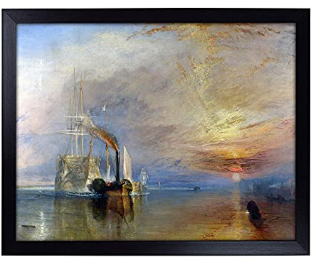 Lap Tray with Cushion | The Fighting Temeraire By Joseph Mallord William Turner | Padded Bean Bag Cushion | For Eating, Working, Crafting, Laptop | Portable Table Desk