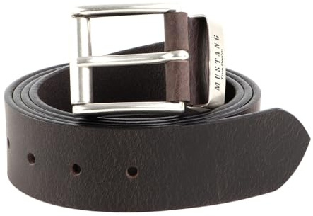 MUSTANG Herren Ledergürtel MG2104R04Z 40mm Gürtelbreite Braun Schwarz 120-130cm, Größe:125cm, Farbe:Dunkelbraun (0680)