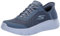 Skechers Go Walk Flex Sneaker für Damen, Hands Free Slip-ins mit großem Einstieg, Blau, 39.5 EU