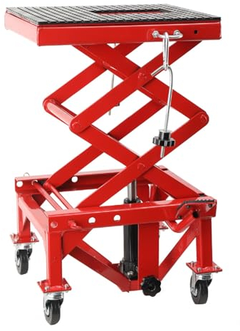 LALABU Motorradhebebühne für bis zu 350 Ibs/158 kg Hebebühne für Motorräder, ATVs und Quads Motorradheber Motorrad Heber