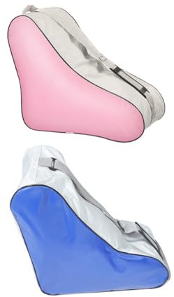 ibasenice 2stücke Verstellbare Skatetaschen Für Schlittschuhe Tragetasche Mit Geräumigem Innenfach Und Verstellbaren Trägern Aufbewahrung Für Eislaufzubehör