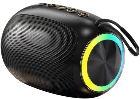 ALCXAZS Portable Bluetooth Speaker Box Hands-free Communication Without Stuttering High-definition Noise Reduction Large, Black