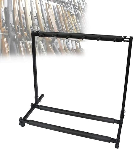HUGDSB Support de présentoir for Armes à feu, Support d'organisation Polyvalent for Le Stockage des Armes à feu, Peut contenir 5 Armes à feu, Transport et Stockage faciles, adapté au Champ