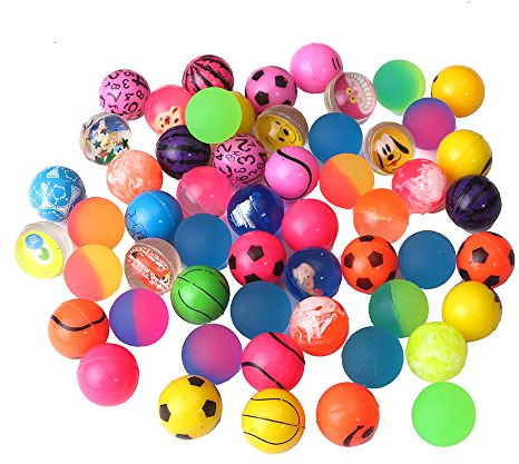 Beyond Dreams Conjunto de 24 pelotas de rebote | Aniversario de los niños | Regalo festivo | Pelota de goma | bouncing ball | colores brillantes | adecuado para niños y niñas | juguete de regalo