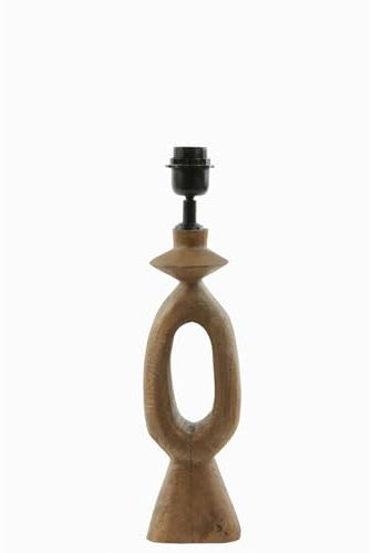 Light & Living Lampenfuß Django - Holz - 11x9x45cm - Rechteck - Holz - Tischlampenfuß - Lampe Wohnzimmer & Schlafzimmer