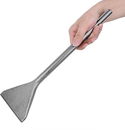 Cincel para Azulejos Cincel SDS Plus, Ancho y Largo Cincel Plano Cincel de Pala Profesional de Acero Aleado, para Taladro Percutor para Quitar Adhesivo para Azulejos 372 Mm X 112