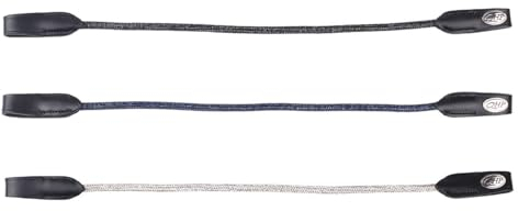 NETPROSHOP Leder Stirnriemen Alyssum mit Strasssteinchen für Trense Shetty Pony Cob Full, Groesse:Cob, Farbe:Schwarz/Silber