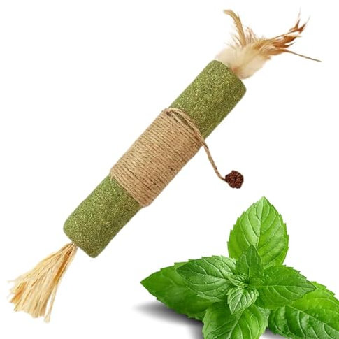 Matatabi - Bâton en forme de vis argenté pour chat - 30 cm - Jouet à mâcher pour chien - Snack chat - Jouet de dentition - Soin des dents de chat