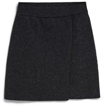 ARMEDANGELS Damen Strickrock aus Bio-Woll Mix DARLAA Regular Fit Steel Melange