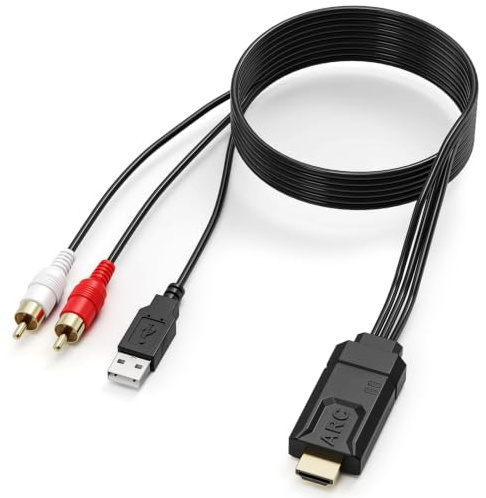 Tendak eARC till RCA-ljudkonverterare 192 kHz/24-bitars HDMI-kabel