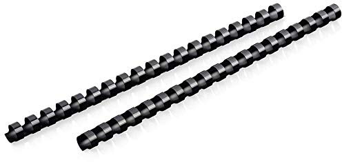 Mead CombBind 4000134 Binderücken, Spiralen, Spulen, Kämme, 1,27 cm, Kapazität 85 Blatt, Schwarz, 125 Stück