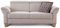 Cavadore 3-Sitzer Sofa Ammerland / Couch mit Federkern im Landhausstil / Inkl. verstellbaren Kopfstützen / 186 x 84 x 93 / Strukturstoff natur