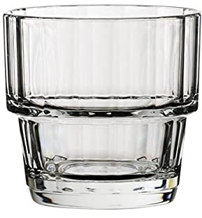 Utopia Lucent Nepal - Bicchiere impilabile da 260 ml, confezione da 6, in vetro, plastica