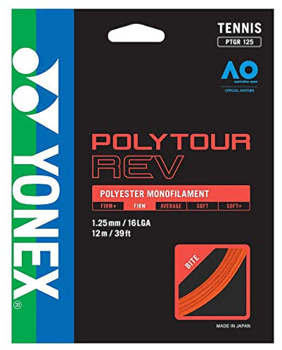 YONEX Poly Tour REV Einzelset 12 m, Farbe:Orange, Durchmesser:1.25