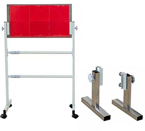 Bordtennis återboundbräda Professionell Justerbar Rebound Board För Bordtennis, Självträning Pingis Retur Baffel, Bordtennis Motionär För Gymnastikskola (Color : Red, Size : With 6 Rubbers)