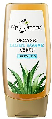 Mr Organic - Organic Light Agave Syrup 250ml - Non GMO & Preservative Free - Gluten Free & Vegan - Made With Organic Agave Syrup - Pack of 1