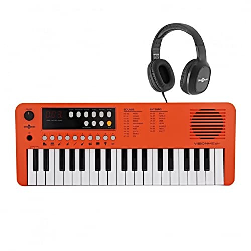 VISIONKEY-1 Portable 37-Key Mini Electric Keyboard Piano for Kids & Beginners, USB-C with Headphones