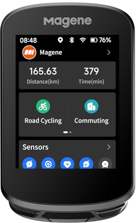 Magene C506 Ciclocomputer GPS Senza Fili, Navigazione Cartografica, Schermo a Colori Tangibile, WiFi&Bluetooth, Allenamento Ciclismo, Promemoria Intelligenti, Contachilometri Bici Impermeabile