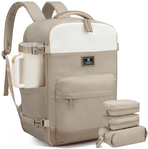 LOVEVOOK Rucksack Handgepäck Flugzeug, Reiserucksack Herren Damen Groß, 40L Cabin Bag Bordgepäck Rucksack, Weekender Tasche für 17,3 Zoll Laptop, Kofferrucksack für Reise