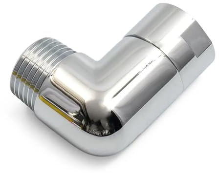 GUYTRM Adaptador de codo de ducha, extensión de brazo de ducha, conector de ducha, práctico accesorio de boquilla de rociador de baño lingli(-B)