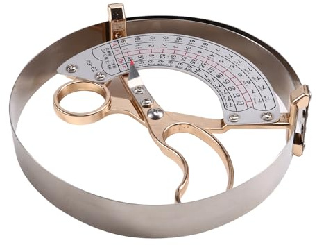 Wouueso Tapa de medición, regla, dispositivo de gorra, herramienta de medición de sombreros, micrómetro de diámetro interior, regla de sombrerería