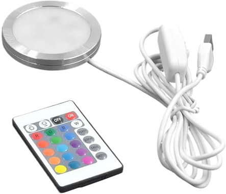 Lpoppcx Spot Empotrable | Lámpara LED Empotrable 5V RGB - Bombillas RGB Ultradelgadas Eficiencia Energética para Jardín Trasero Baño Dormitorio Patio Decoración