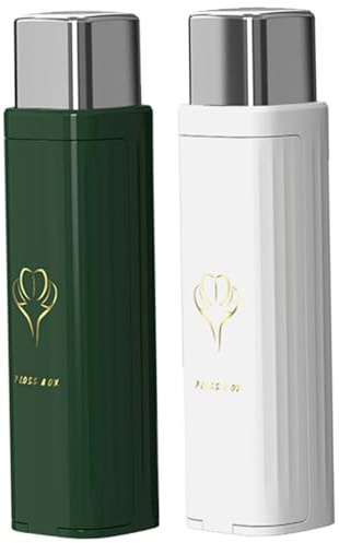 Dispenser per filo interdentale 2 pezzi Dispenser automatico portatile per filo interdentale Scatola per prelievo di riutilizzabile a tenuta stagna per viaggi in famiglia e in movim