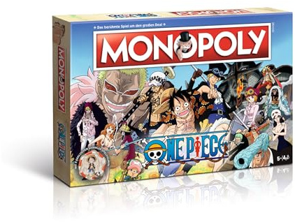 Winning Moves Monopoly One Piece Edition - Monopoly Spiel für Fans - Familienspiele Strategie Brettspiele One Piece - 2+ Spieler ab 12+ Jahren - Deutsch