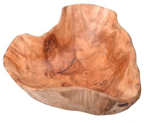 KIDYBELL Wood bowl(12-14),Handmade Natural Root Bowls, Fruit Salad Bowls, Creative Wooden Bowls, Each Piece is Unique