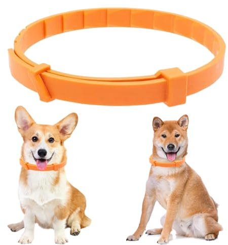 XBFOCNH 1 PCS Verstellbar Zecken- & Flohschutz Halsband Hund, Floh und Zeckenhalsband für Hunde Natürlicher Zeckenschutz, Länge: 63cm,für kleine, mittlere und große Haustiere